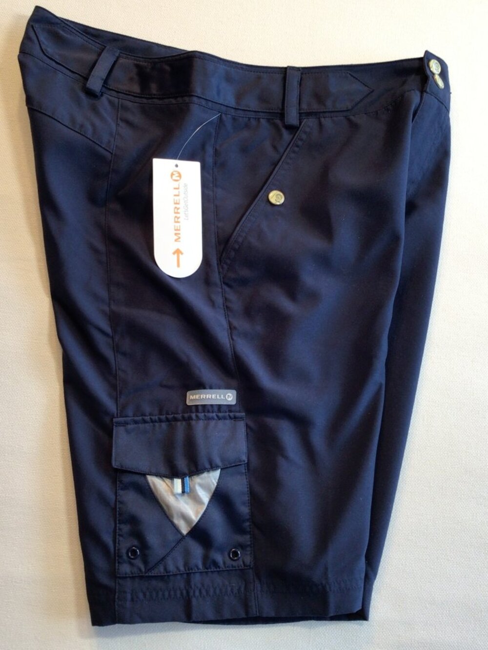 NWT Merrell Shorts Navy Hiking Bermuda Women’s Size 8